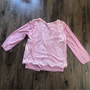 Women’s Pink 3/4 quarter sleeve sweater